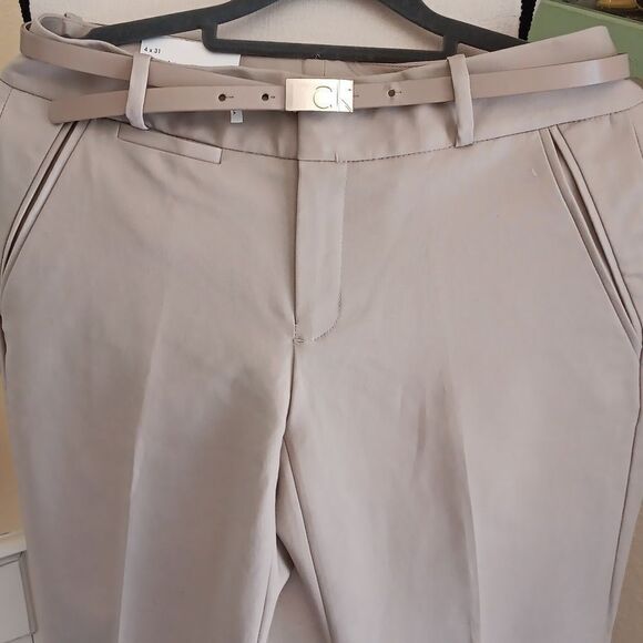NWT Calvin Klein Essential Skinny Khaki Pants - Picture 2 of 11